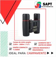 SAPT Prismaticos Binoculares Portátiles – Campo de Visión 126m-1000m (7.2°) – Compactos y Ligeros – Óptica de Alta Definición – Ideales para Viajes, Senderismo y Observación al Aire Libre - details 0