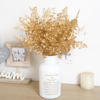 Planta Artificial De Oro Flores Falsas Hierba Plástica Decoraciones Para Bodas Y Navidad Uso En Exposiciones Y Fiestas Suplementos De Casa - details 4