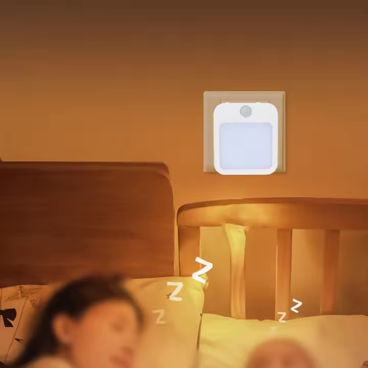 Lámpara Nocturna Con Sensor De Movimiento LED EU Enchufe Para Niños Lámpara De Noche Inalámbrica Para Mesa Del Dormitorio - 1