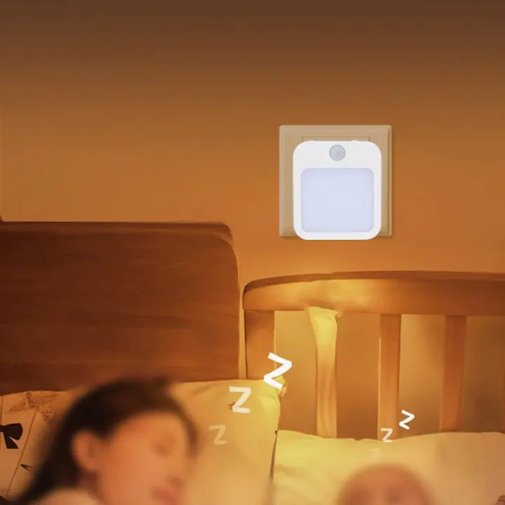 Lámpara Nocturna Con Sensor De Movimiento LED EU Enchufe Para Niños Lámpara De Noche Inalámbrica Para Mesa Del Dormitorio - 1