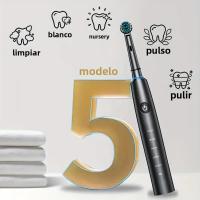 Cepillo De Dientes Eléctrico Recargable Profundo Limpieza Blanqueamiento Para Adultos Cepillo De Rotación Con 4/8 Cabezas De Reemplazo - details 1
