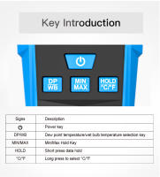 Medidor De Temperatura Y Humedad Digital LCD -20-60°C Termómetro Punto De Neblina/Hygrometer Manuales Para Uso Doméstico - details 13
