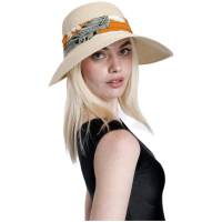 Kebedo Moda Sombrero de Paja para Mujer, Visera de ala Ancha, Banda Floral, Gorro de Sol para Verano, Protección UV, Pamela Plegable, Transpirable y Ligero Talla única ajustable 56-57CM - details 5
