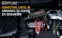 BRPOM Arrancador de Coches 4000A, 12V Arrancador de baterias de Coche(para 7.0L de Gasolina o 5.5L de Diésel) Jump Starter con Linterna LED de Emergencia, Espera Larga, Carga Rápida - details 0