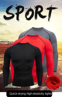 Camiseta De Manga Larga Para Hombre Fitness Running Gym Primavera Otoño Deporte Exterior Tops Poliéster Secado Rápido Cuello Redondo - details 10
