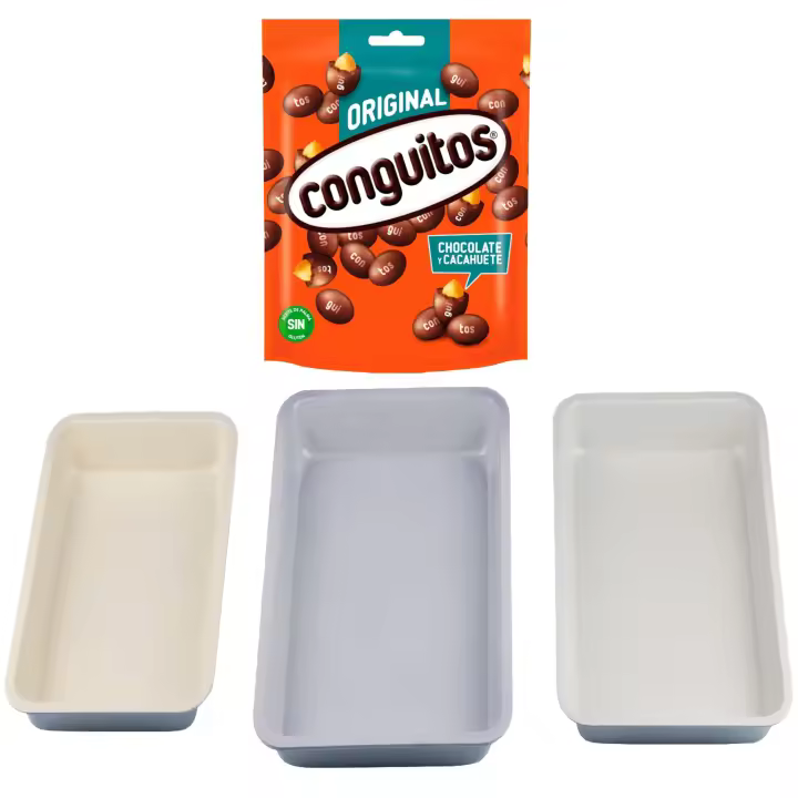 Pack repostería:CONGUITOS NEGROS DOYPACK 220G+Set 3pc moldes para horno menorca - 1