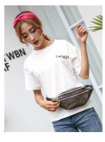 Nueva Bolso De Cintura Holográfica Para Mujer Y Niñas Bolsa De Viaje De Playa Con Lazo PU Casual Sin Estampado Tipo De Bolsa: Bolso De Cintura Unisex - details 8