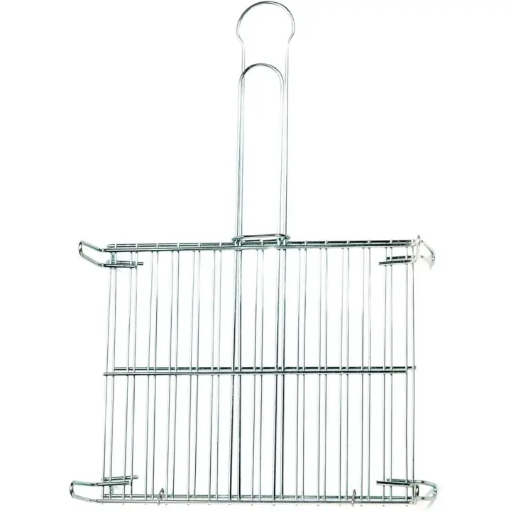 Parrilla Barbacoa Doble Zincada - Resistente y Duradera - Ideal para Camping - 1