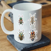 50PCS Pegatinas De Enciclopedia De Bugues Para La Enseñanza De Los Insectos Decoración De Plástico PET Para DIY Y Material De Libro - details 5