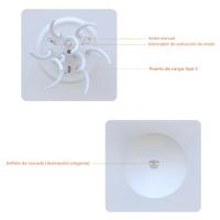 Lámpara De Noche Jirafa LED RGB Gradiente Con Control De Voz Y Carga Por Tipo-C Luz De Jirafa Animada Para El Hogar - details 8