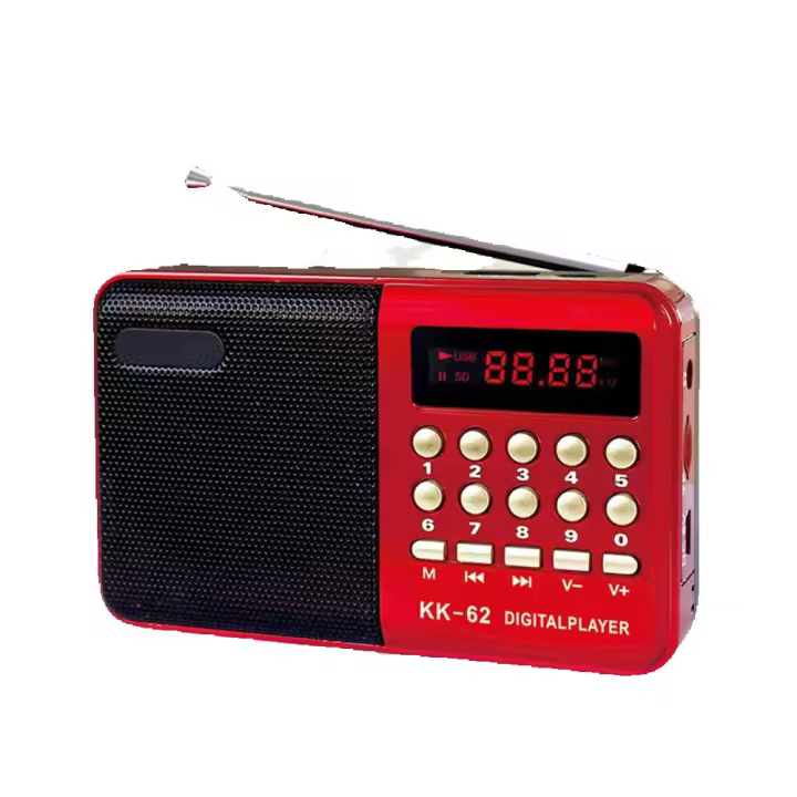 Medium BIT Reproductor de MP3 Portátil Con Radio FM Digital Soporta Tarjeta TF USB Con Pantalla LED Occkic Multifuncional - 1