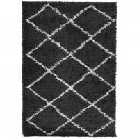 vidaXL Alfombra de pelo largo moderna 140x200 cm Color Antracita,  Beige,  Crema y mas Alfombras de área  Alfombra de Piso para Sala de Estar Dormitorio Habitación Salón - details 1