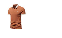 Camisa POLO Para Hombre Verano Moda Seda De Hielo Secado Rápido Manga Corta T-shirt Color Sólido Suelta Collar De Negocios Algodón Puro Top - details 5
