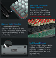 Teclado Mecánico De Juego E-YOOSO Hz-61 RGB USB Mini 8K Con Interruptores Magnéticos Y Cable Desmontable Para PC Y Laptop 61 Teclas - details 11