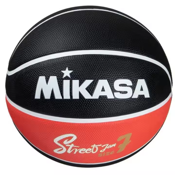 Balón Baloncesto Softee Mikasa BB Negro Rojo - Elegir Talla - 1