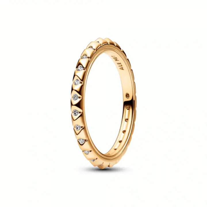 Anillo Pandora Me Piramides Baño Oro - 1