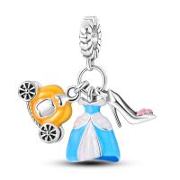 Perlas De Perfume Para Mujer Plata Esmaltada Colgante De Zapatos Altos Y Lápiz Labial Para Pulsera DIY Joyería - details 65