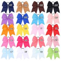 1PC Cinta De Cabello Elástica De 6 Pulgadas Para Niñas Color Sólido Gran Lazo Cinta De Goma Accesorio Para El Cabello Moda Infantil - details 21
