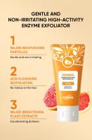 Gel exfoliante blanqueador, gel exfoliante de naranja, suave y no irritante, limpieza profunda, ilumina el tono de la piel. - details 1