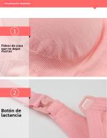 Sujetador De Maternidad Sin Costillas Para Embarazadas Previene La Flacidez Alimentación Por Pecho Para Mujeres Transpirable Lactancia Sujetador De Enfermería - details 6
