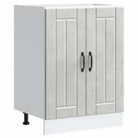 vidaXL Panel para lavavajillas Lucca madera contrachapada sonoma gris en color Gris sonoma/Gris hormigón/Negro y más - details 1