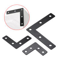 12pcs Gancho L Negro Para Muebles Accesorios De Hardware Para Reparación Rápida De Mesas Y Sillas Abrazadera De Esquina Fija De 40mm 50mm 80mm - details 0
