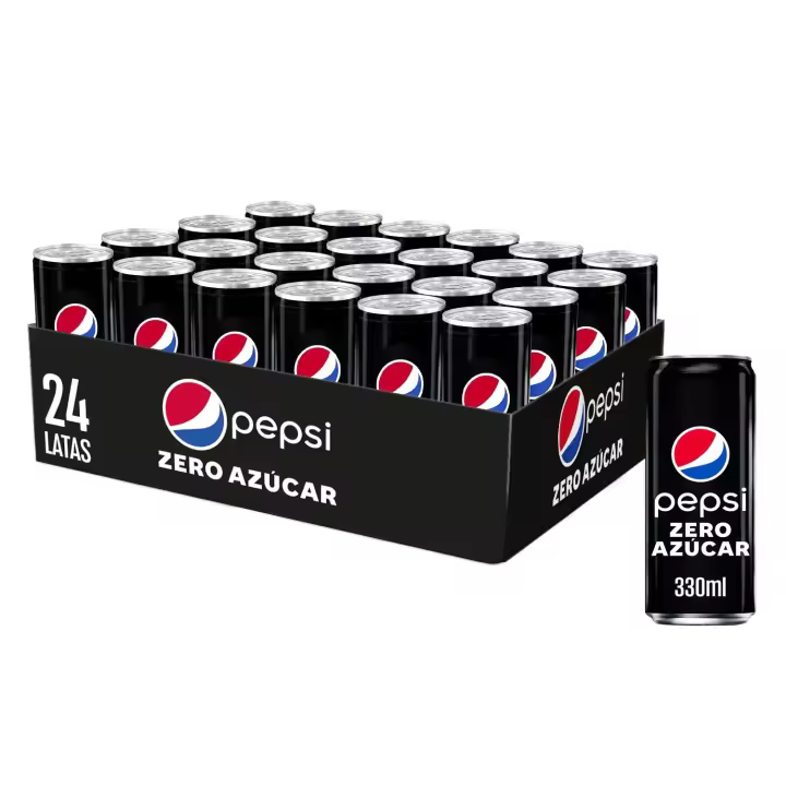 24 latas PEPSI ZERO azúcar lata 330 ml Pepsico - 1