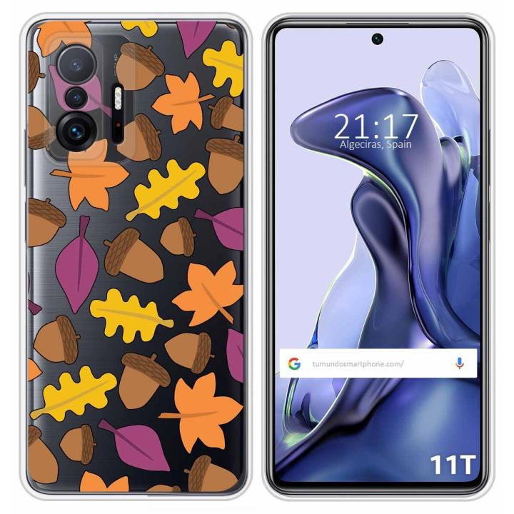 Tumundosmartphone Custodia A Libro Con Finestra E Supporto Per Xiaomi 11T 5G E 11T Pro 5G – Nero
