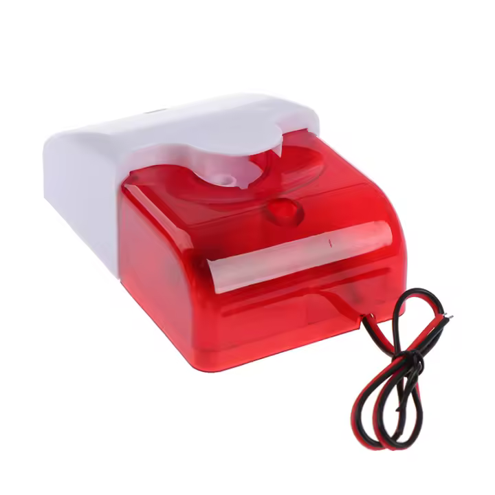 Alarma De Seguridad Con Lámpara LED Y Silbato 120 DB Para Hogar Sistema De Alarma Antirrobo Con Voz Compatible Con Wifi GSM PSTN - 1