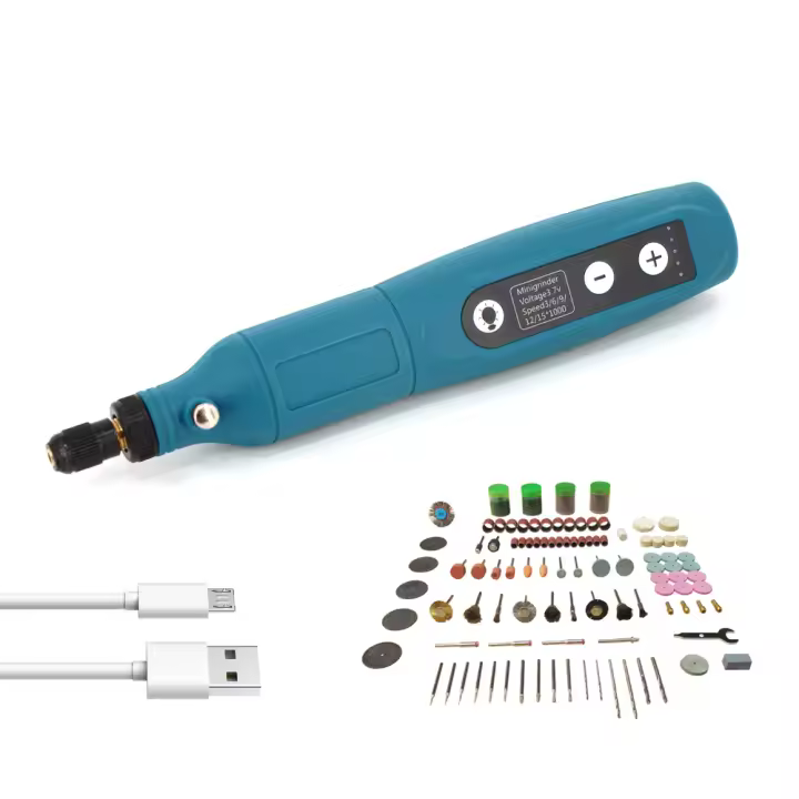 Lápiz Grabador Inalámbrico Recargable Por USB Compacto Máquina De Grabado Ajustable Herramienta De Perforación Eléctrica Para Modelos Y Joyería - 1