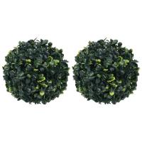 vidaXL Bolas de Boj Artificial Adorno Floral Planta Maceta Jardinera Dimensiones 22 cm (2 unidades),  12 cm (4 unidades),  45 cm (2 unidades) y mas - details 0