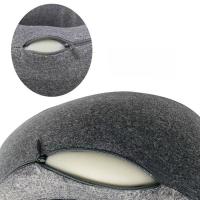 Almohada De Memoria Con Forma U Para El Cuello Almohada De Viaje Conveniente Para Oficina Y Coche Almohada Para Descanso Al Aire Libre Y Avión - details 4