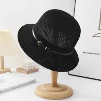 Nueva Moda Sombrero De Algodón Grande Para Mujer Verano Protección Solar Con Cinturón Sombrero De Pescador Al Aire Libre Gorro De Mujer Casual - details 1