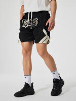 Shorts De Baloncesto De Malla Moda Con Toalla De Sudor Y Bolsillos Lateral Transpirables Para Entrenamiento Y Correr - details 13
