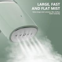 Vaporizador de ropa de mano Pequeño cepillo de vapor para el hogar mini máquina de planchar plegable portátil de viaje, Blanco Espino - details 6