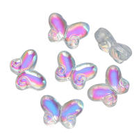 10pcs Bolas De Vidrio De Mariposa Color Gradiente 14.5mm Pequeñas Y Ligeras Para Creación De Joyería Collar Pulsera DIY - details 3