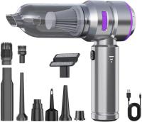 Aspiradora de coche, aspiradora de mano de alta potencia de 16000 PA, aspiradora de coche portátil inalámbrica, 3 velocidades, 11 accesorios, mini aspiradora 4 en 1 para coche, hogar y oficina - details 2