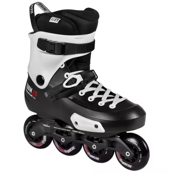 Patines Powerslide Zoom Pro 80 Black White - 1
