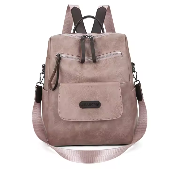 Mochipa de PU with Textura de cuero para Mujer, Bolso de Hombre, Bolso de viaje simple de gran capacidad - 1