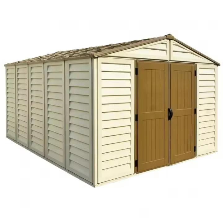 WoodBridge Plus 10,5 'x 13' Duramax Premier PVC Home, 325x405x233 cm - 1