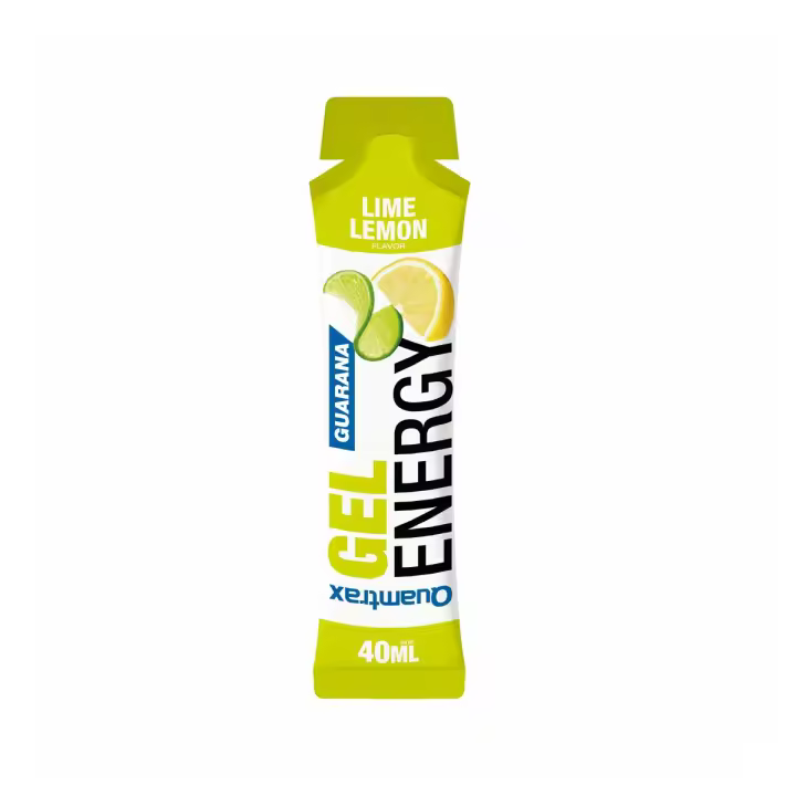 Gel Energy 40ml Sabor Lima-Limón con Guaraná – Energía Instantánea para tus Entrenamientos QUAMTRAX - 1