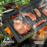 AREBOS hierro fundido Dutch Oven BBQ Set de con caja madera guantes protectores - details 28