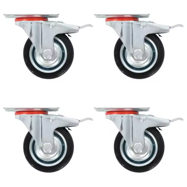 vidaXL Ruedas giratorias 24 unidades 75 mm - 1