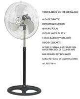 VENTILADORES FAMILY CARE - 2 UNIDADES - POTENCIA 80W - ASPAS METALICAS - ALTURA - MARCA FAMILY CARE - details 0