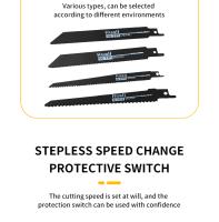 Sábanas Eléctricas Reciprocantes Dewalt 3999W Sin Cable 20V Multifuncional Para Corte De Metal Madera Tubo Herramienta De Jardín - details 7