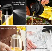 Botella dispensadora de aceite para cocina Dispensador de aceite de oliva Pulverizador para cocinar Ensalada de cocina Barbacoa (Negro) - details 2