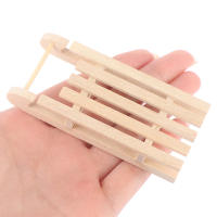 Miniatura De Navidad: Coronilla De Navidad Para Muñecas Decoración De Pared Y Pasto Para Árbol De Navidad Accesorios Para Hogar Material De Madera - details 5