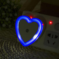Lámpara Nocturna LED En Forma De Corazón Con Control Inalámbrico Y Sensor Mini Para Dormitorio Y Sala De Estar EU US Plug - details 3
