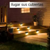 4-PCS Luces De Escalera LED Solar Duraderas Y Ahorradoras De Energía, Impermeables Para Exteriores Ideal Para Pasos Fences - details 1