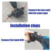 Bomba De Agua Manual Para El Hogar Autoabastecimiento Sin Cable Con Destornillador Eléctrico Elementos Personales Para Coche Adornos - details 2